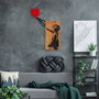 Wallity Banksy - 15 Escultura de pared de madera y metal
